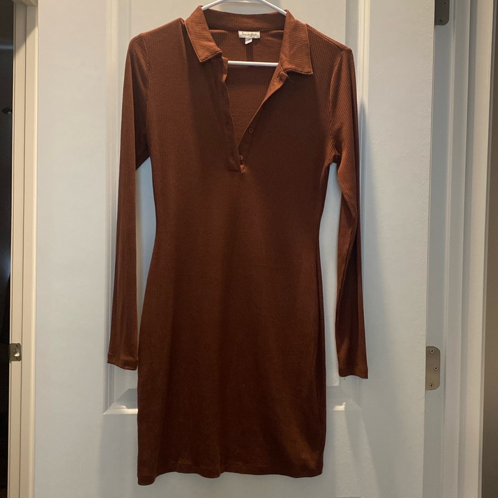 Love & Fire Brown Knit Dress Size S, Worn Once..